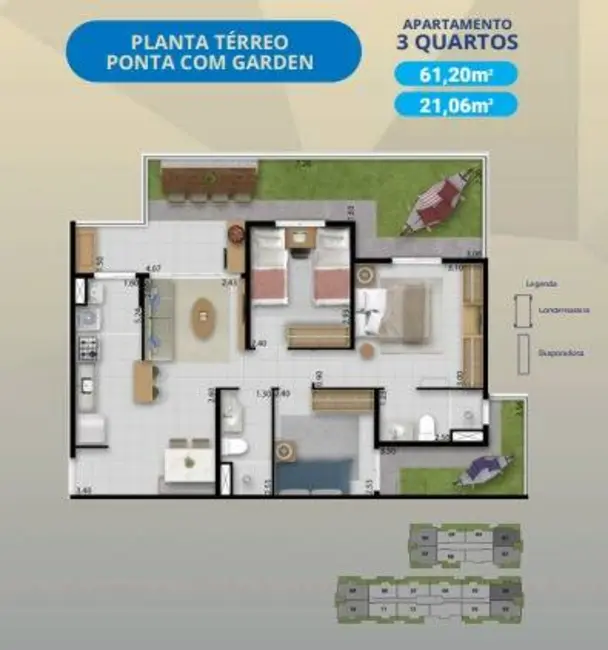 Foto 9 de Apartamento com 3 quartos à venda, 6149m2 em Parreão, Fortaleza - CE