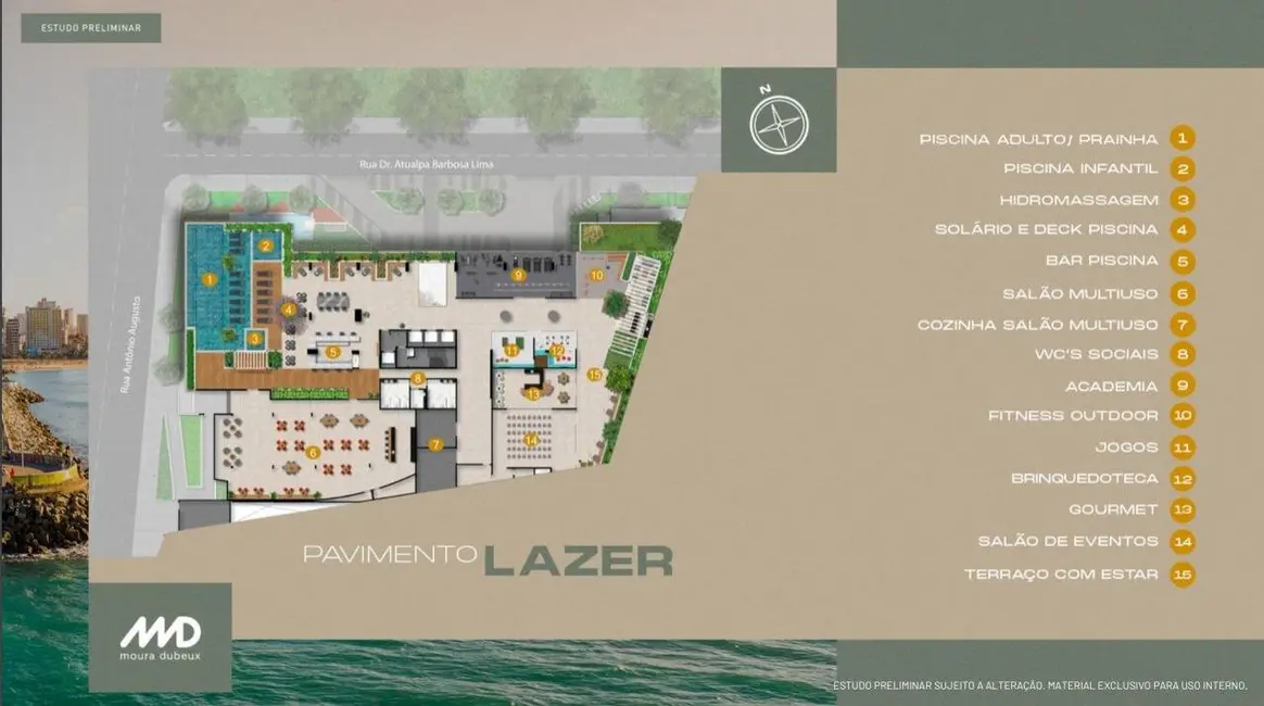 Foto 4 de Apartamento com 1 quarto à venda, 28m2 em Praia de Iracema, Fortaleza - CE