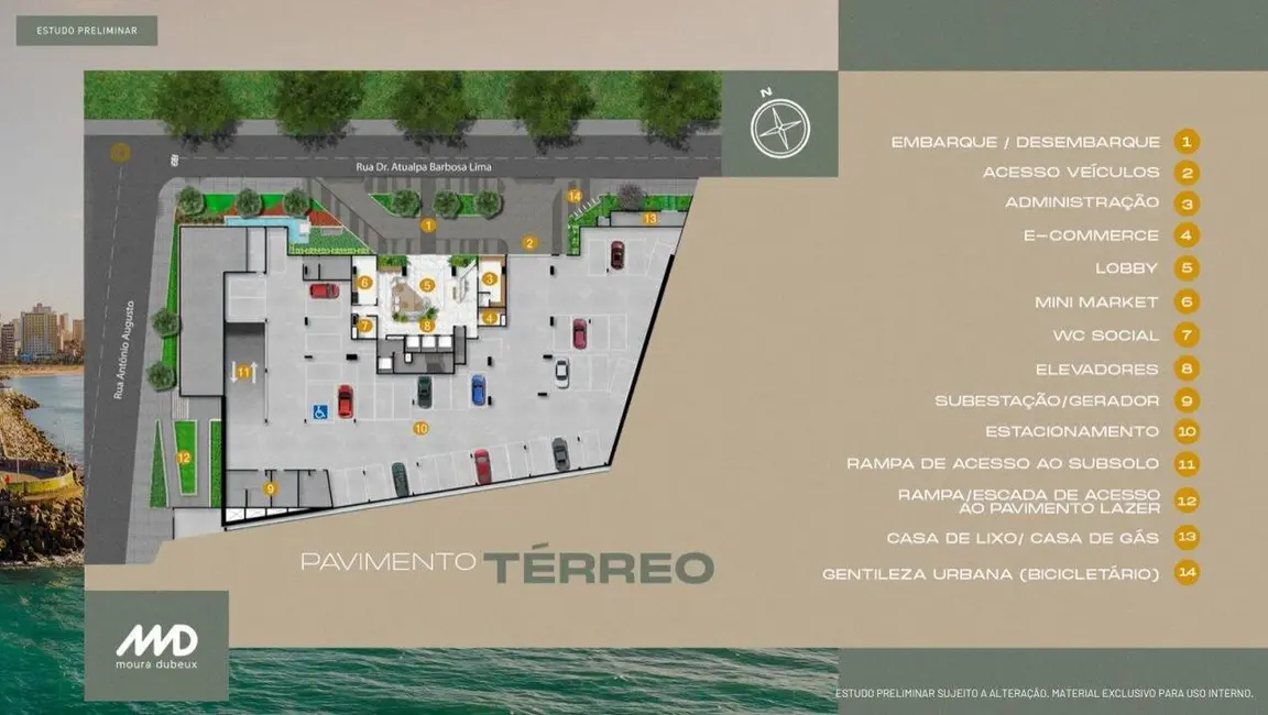 Foto 2 de Apartamento com 1 quarto à venda, 28m2 em Praia de Iracema, Fortaleza - CE