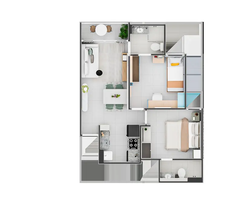 Foto 9 de Apartamento com 2 quartos à venda, 45m2 em Passaré, Fortaleza - CE