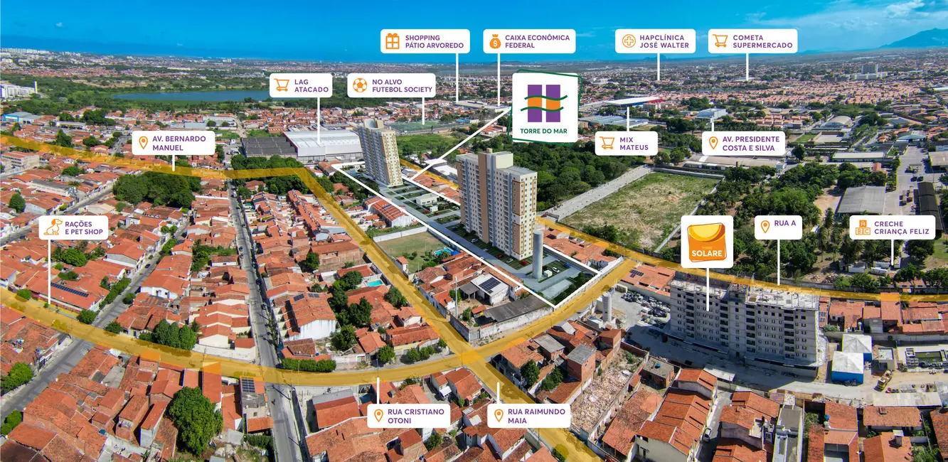 Foto 1 de Apartamento com 2 quartos à venda, 3643m2 em Mondubim, Fortaleza - CE