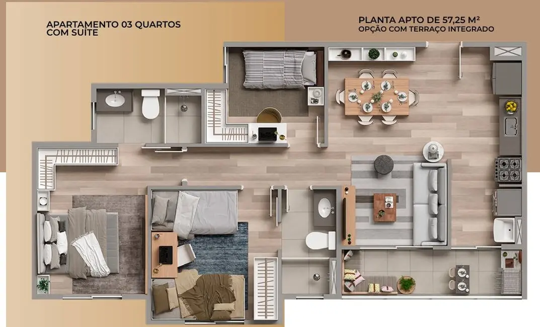 Apartamento com 3 quartos à venda em Parangaba, Fortaleza - CE - imagem 7 Foto 7 de Apartamento com 3 quartos à venda em Parangaba, Fortaleza - CE