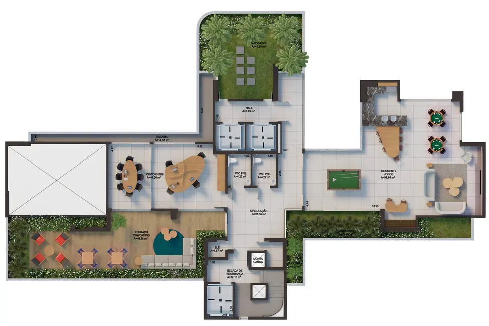 Foto 9 de Apartamento com 4 quartos à venda, 205302m2 em Cocó, Fortaleza - CE