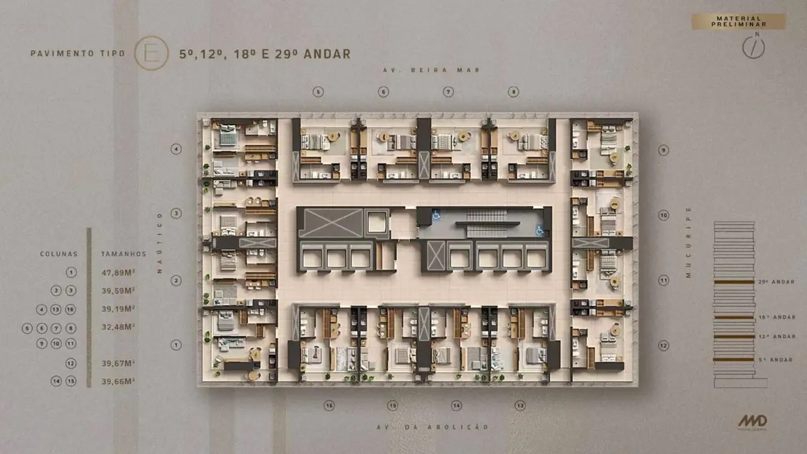 Foto 9 de Apartamento com 2 quartos à venda, 3287m2 em Fortaleza - CE