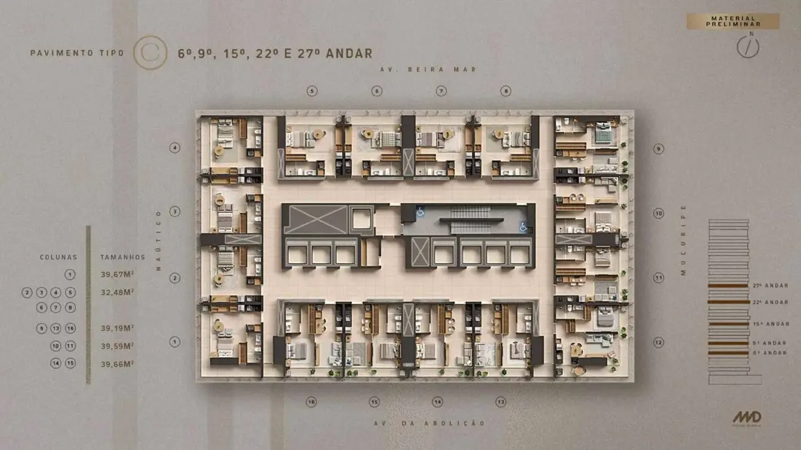 Foto 7 de Apartamento com 2 quartos à venda, 3287m2 em Fortaleza - CE