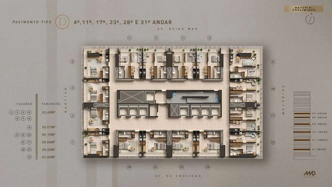 Foto 8 de Apartamento com 2 quartos à venda, 3287m2 em Fortaleza - CE