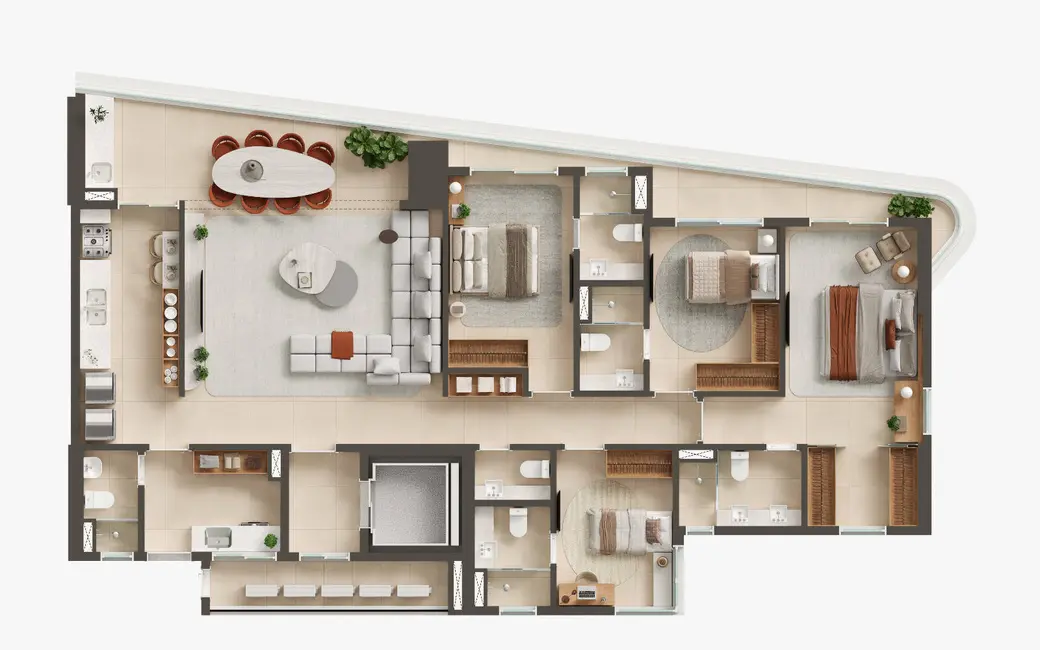 Foto 4 de Apartamento com 4 quartos à venda e para alugar, 165205m2 em Aldeota, Fortaleza - CE