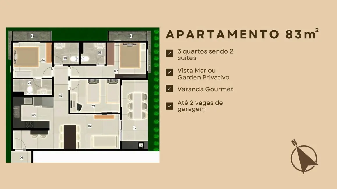 Apartamento com 2 quartos à venda e para alugar em Cumbuco, Caucaia - CE - imagem 9 Foto 9 de Apartamento com 2 quartos à venda e para alugar em Cumbuco, Caucaia - CE