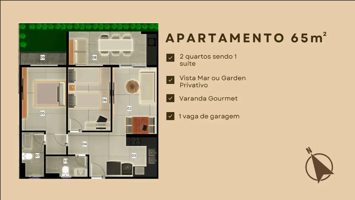 Apartamento com 2 quartos à venda e para alugar em Cumbuco, Caucaia - CE - imagem 8 Foto 8 de Apartamento com 2 quartos à venda e para alugar em Cumbuco, Caucaia - CE