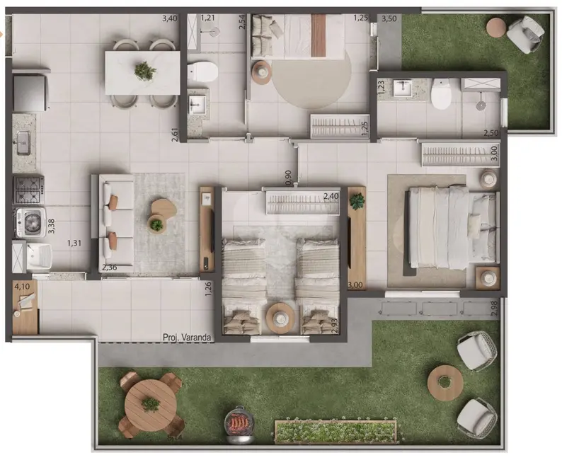 Foto 4 de Apartamento à venda e para alugar, 5062m2 em Papicu, Fortaleza - CE