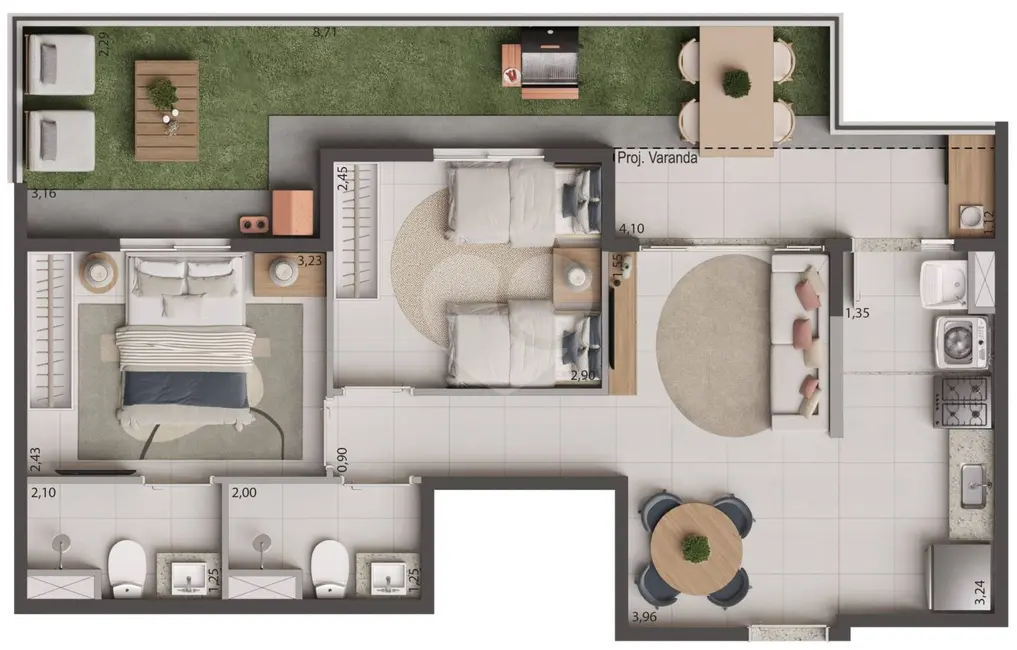 Foto 6 de Apartamento à venda e para alugar, 5062m2 em Papicu, Fortaleza - CE