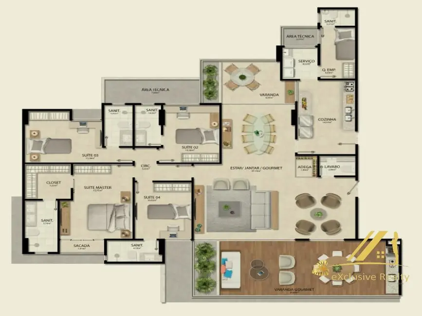 Foto 8 de Apartamento com 3 quartos à venda, 210m2 em Caminho das Árvores, Salvador - BA