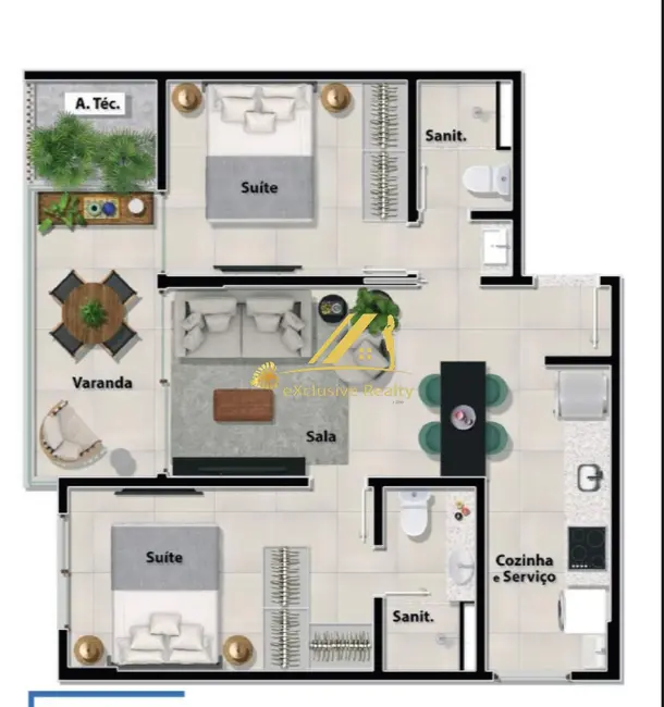 Apartamento com 2 quartos à venda, 58m2 em Ondina, Salvador - BA - imagem 7 Foto 7 de Apartamento com 2 quartos à venda, 58m2 em Ondina, Salvador - BA
