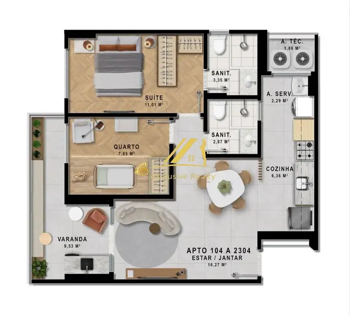 Apartamento com 2 quartos à venda, 61m2 em Pituaçu, Salvador - BA - imagem 3 Foto 3 de Apartamento com 2 quartos à venda, 61m2 em Pituaçu, Salvador - BA