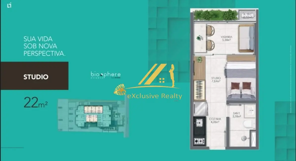 Foto 6 de Loft / Flat com 1 quarto à venda, 22m2 em Centro Administrativo da Bahia, Salvador - BA