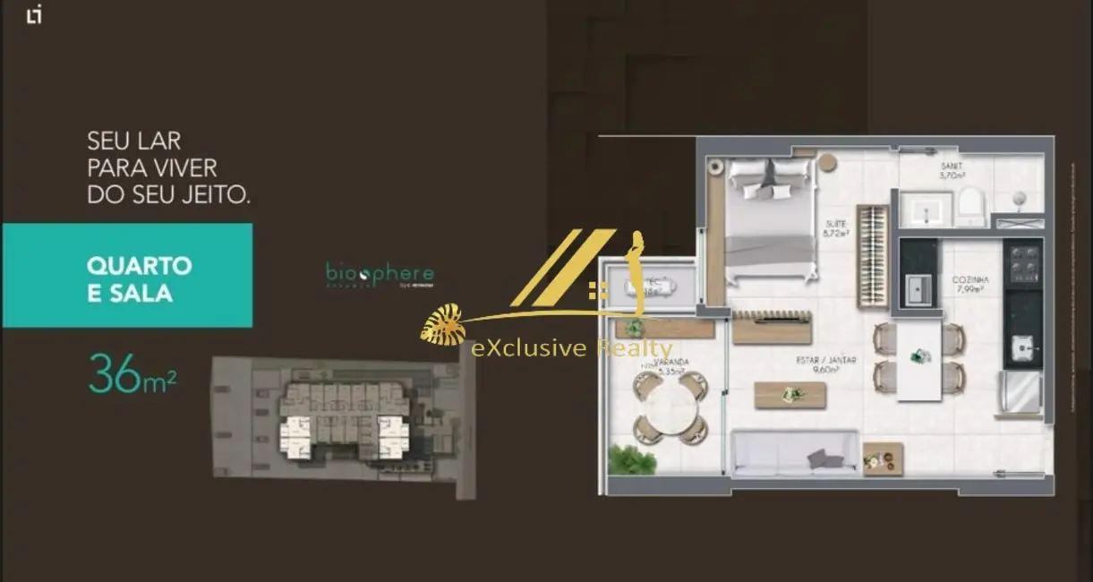 Foto 9 de Loft / Flat com 1 quarto à venda, 22m2 em Centro Administrativo da Bahia, Salvador - BA