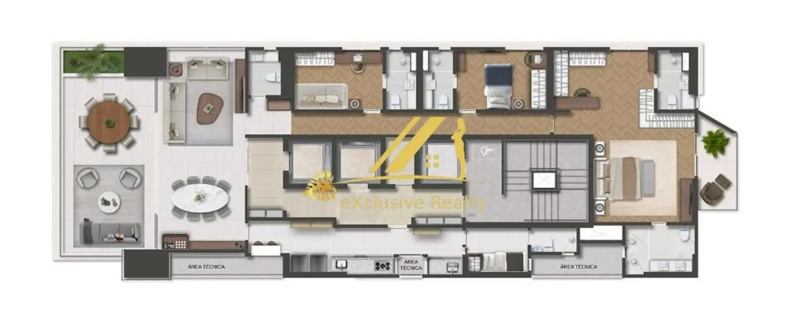 Apartamento com 4 quartos à venda, 211m2 em Vitória, Salvador - BA - imagem 5 Foto 5 de Apartamento com 4 quartos à venda, 211m2 em Vitória, Salvador - BA