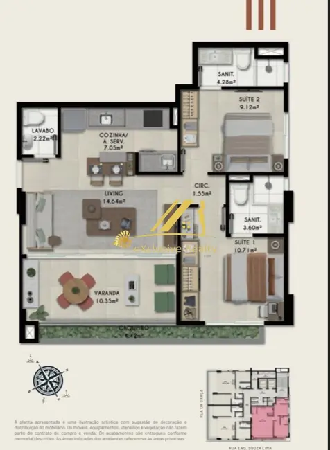 Foto 3 de Apartamento com 2 quartos à venda, 67m2 em Graça, Salvador - BA