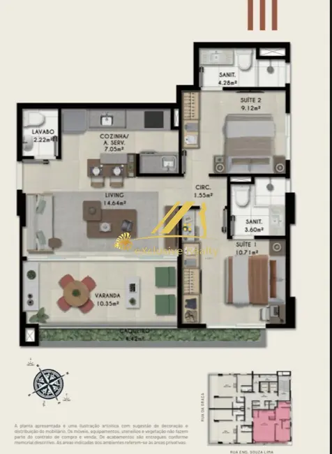 Foto 2 de Apartamento com 2 quartos à venda, 67m2 em Graça, Salvador - BA