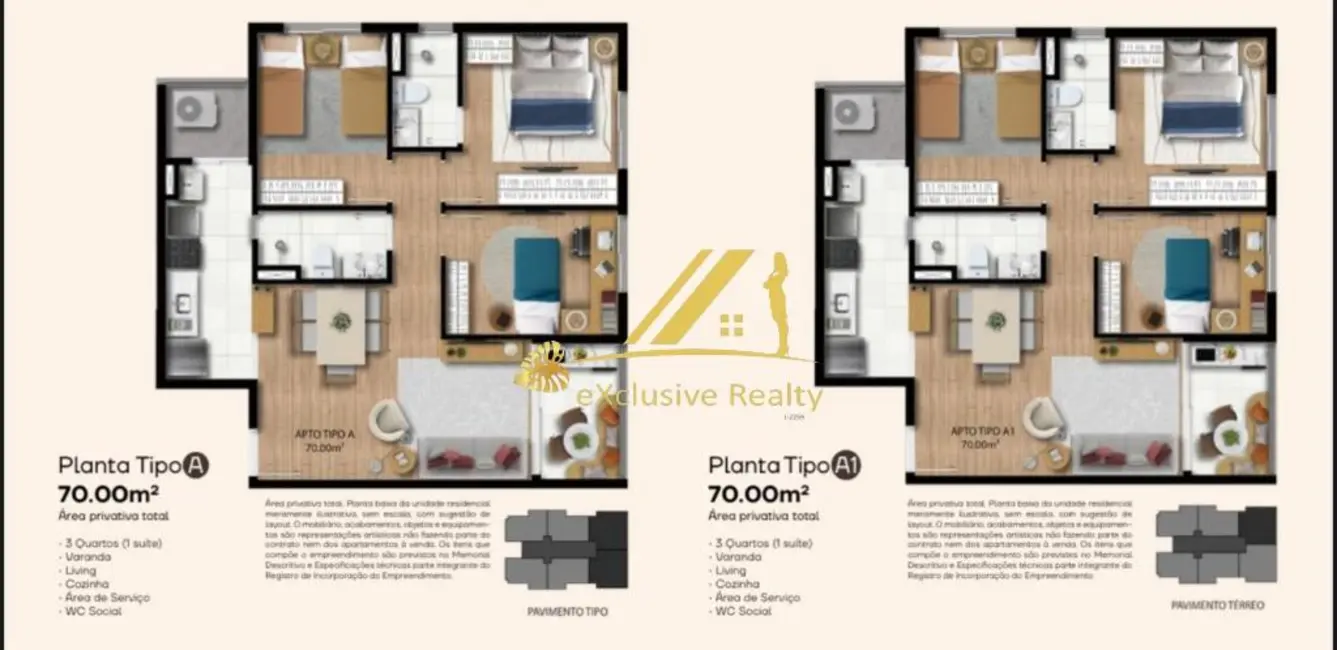 Foto 4 de Apartamento com 3 quartos à venda, 70m2 em Nossa Senhora da Vitória, Ilheus - BA