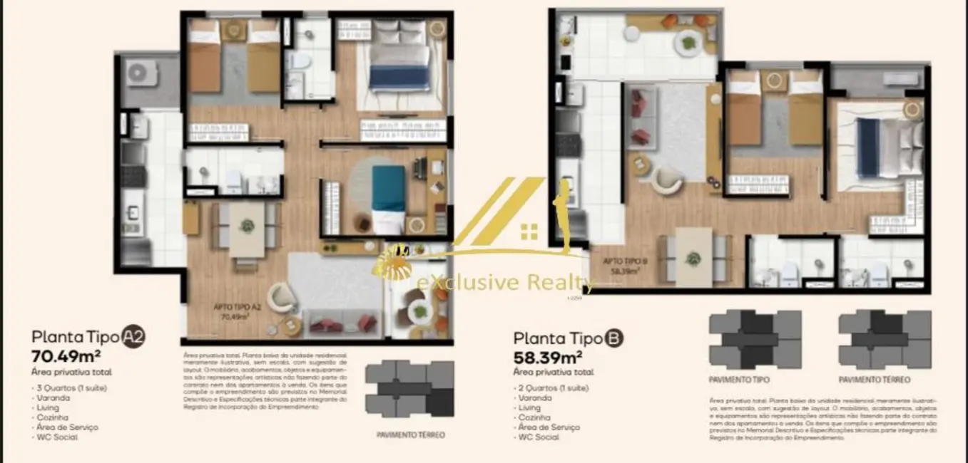 Foto 3 de Apartamento com 3 quartos à venda, 70m2 em Nossa Senhora da Vitória, Ilheus - BA