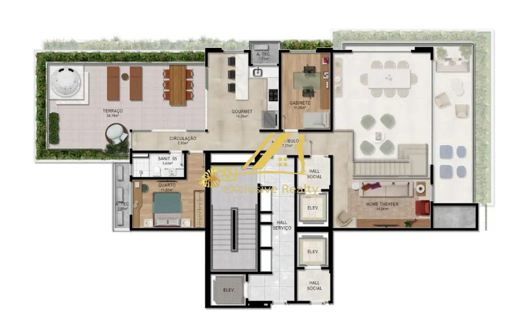Foto 2 de Apartamento com 4 quartos à venda, 218m2 em Cidade Nova, Ilheus - BA