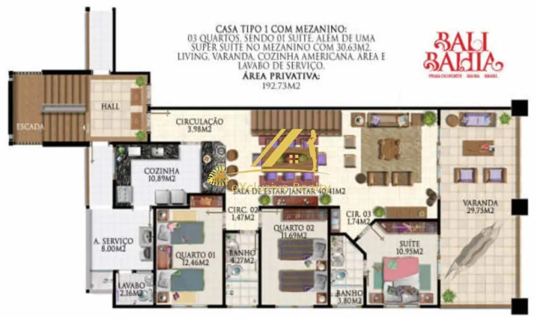 Foto 7 de Apartamento com 4 quartos à venda, 192m2 em Mata De Sao Joao - BA