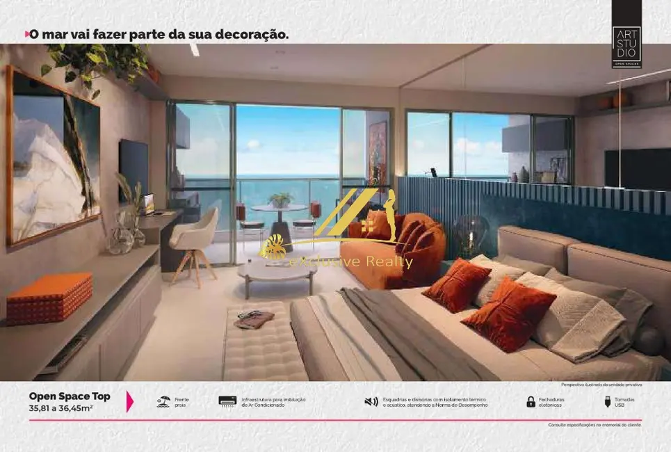 Foto 3 de Loft / Flat com 1 quarto à venda, 25m2 em Pituba, Salvador - BA