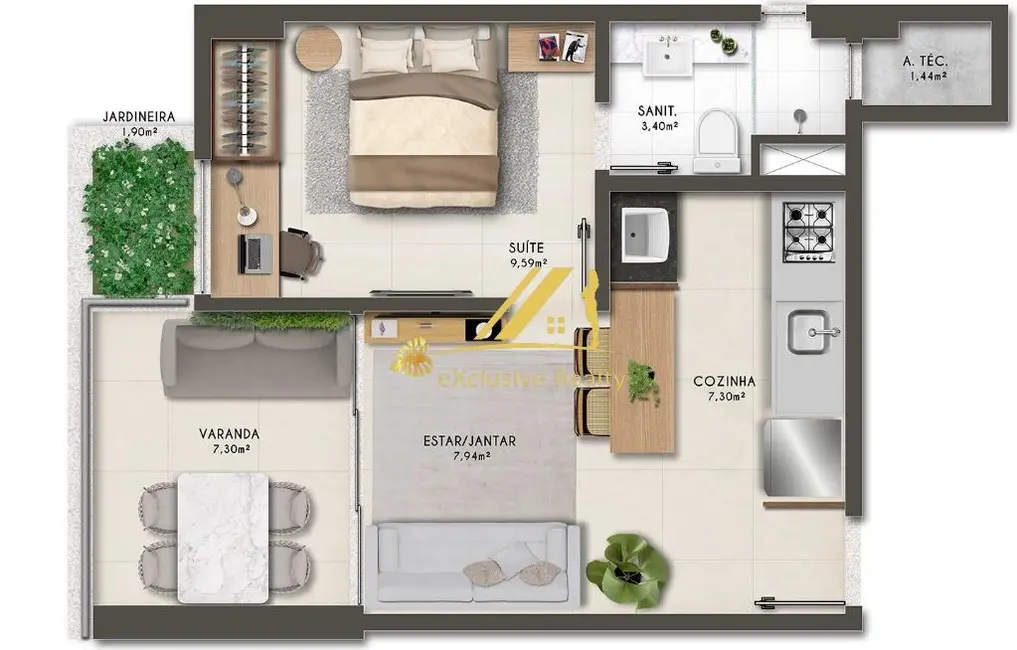Foto 7 de Apartamento com 1 quarto à venda, 39m2 em Graça, Salvador - BA