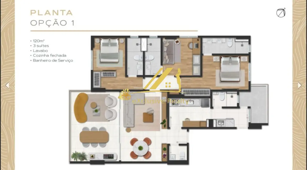 Foto 4 de Apartamento com 3 quartos à venda, 120m2 em Caminho das Árvores, Salvador - BA