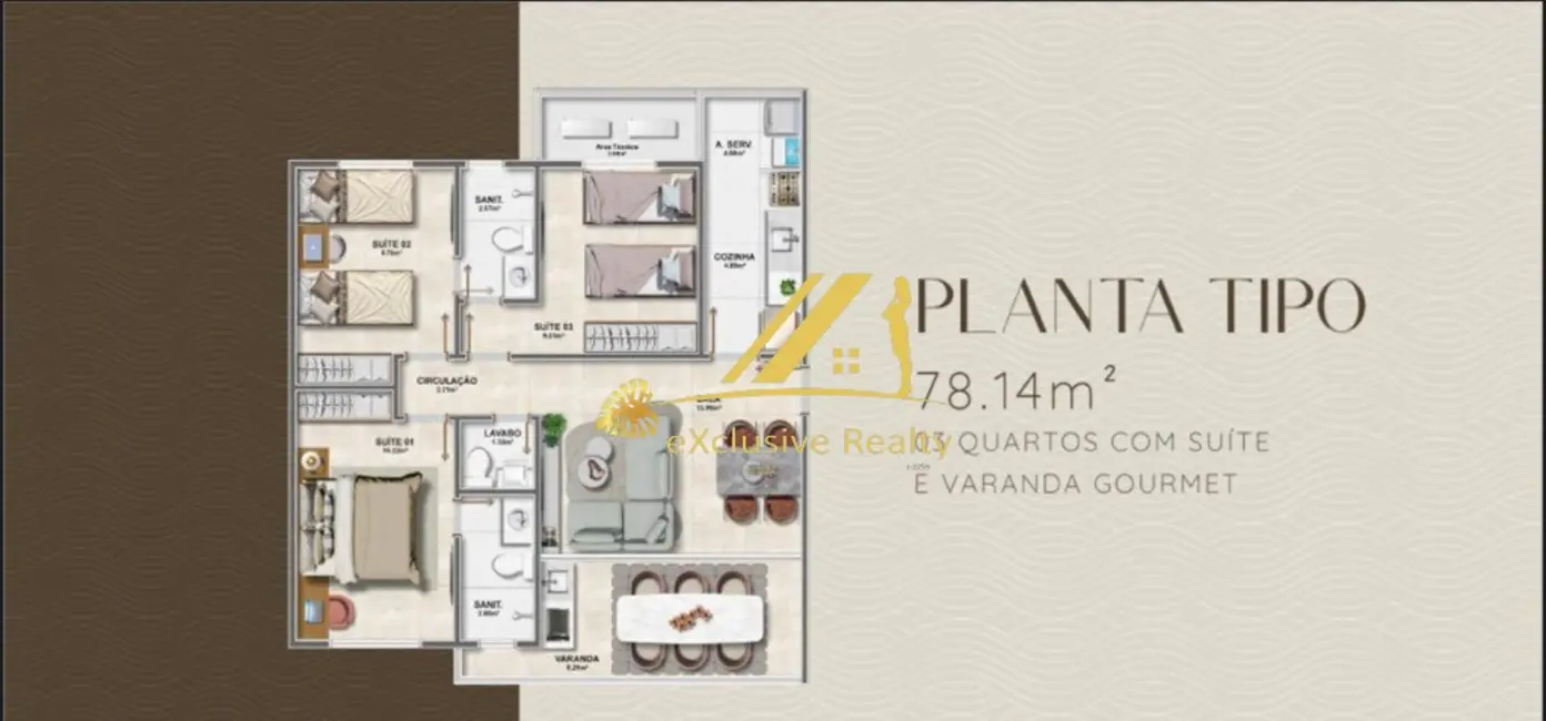 Foto 6 de Apartamento com 3 quartos à venda, 78m2 em Pituba, Salvador - BA