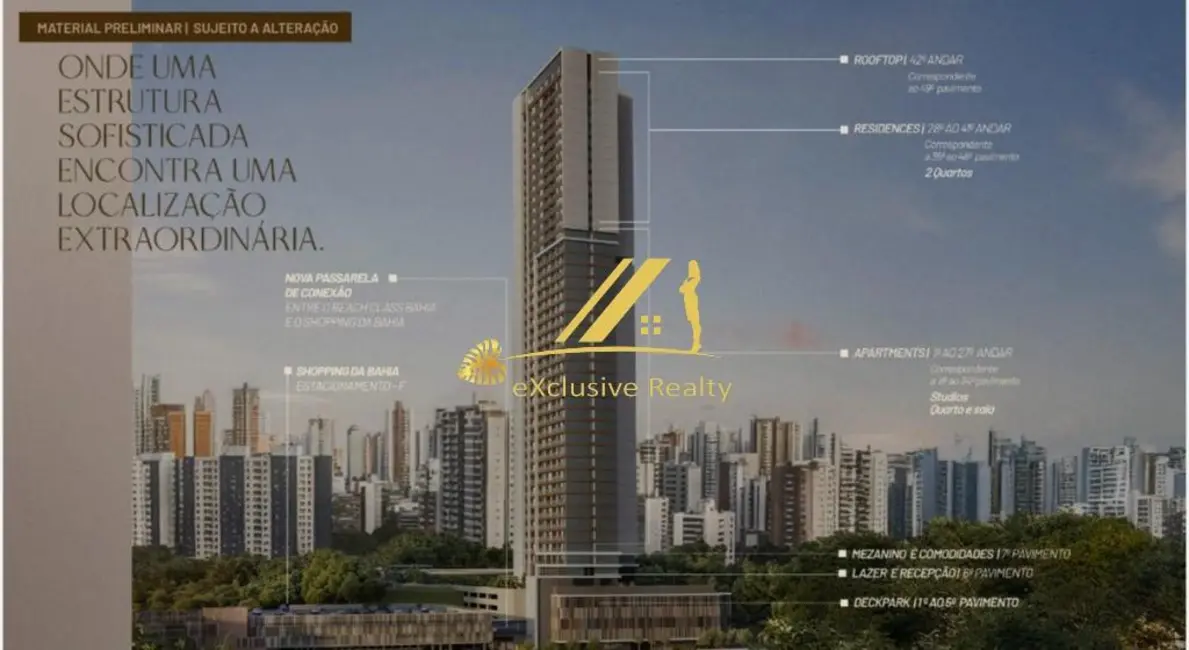 Foto 4 de Apartamento com 1 quarto à venda, 36m2 em Caminho das Árvores, Salvador - BA