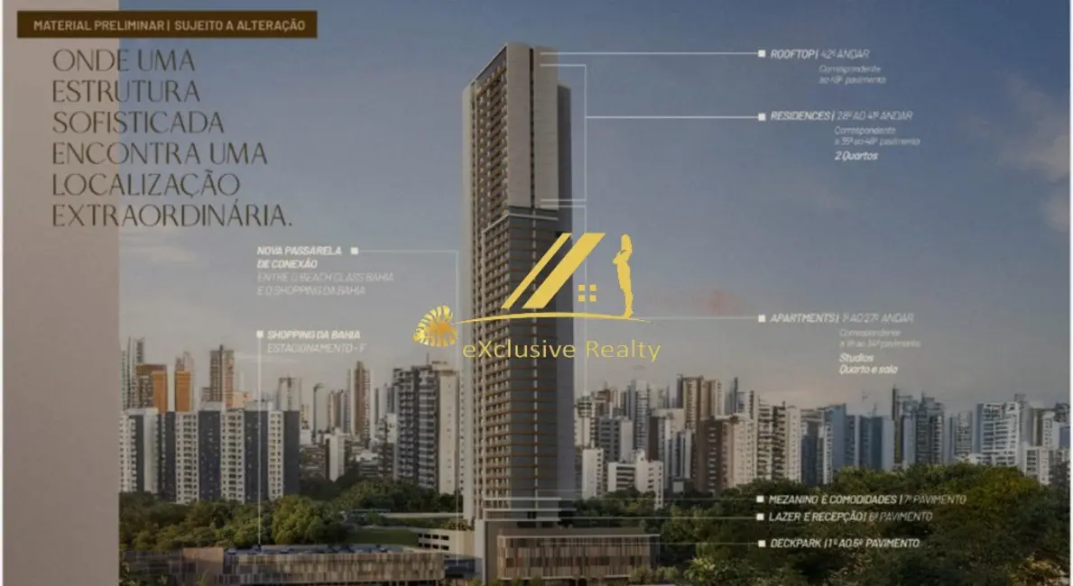 Foto 4 de Apartamento com 1 quarto à venda, 36m2 em Caminho das Árvores, Salvador - BA