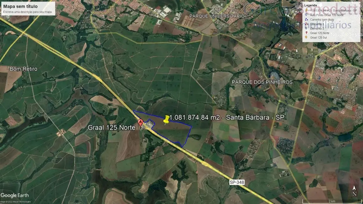 Terreno / Lote à venda, 1081875m2 em Jardim Primavera, Santa Bárbara D`Oeste - SP - imagem 8 Foto 8 de Terreno / Lote à venda, 1081875m2 em Jardim Primavera, Santa Bárbara D`Oeste - SP