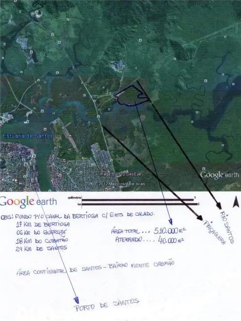Foto 7 de Terreno / Lote à venda, 510000m2 em Santos - SP