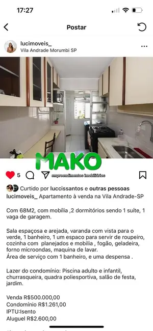 Apartamento com 2 quartos à venda e para alugar, 68m2 em Vila Andrade, São Paulo - SP - imagem 8 Foto 8 de Apartamento com 2 quartos à venda e para alugar, 68m2 em Vila Andrade, São Paulo - SP