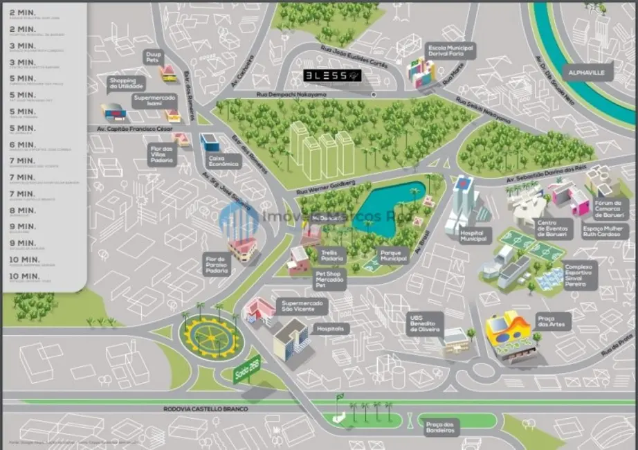 Foto 8 de Apartamento com 3 quartos à venda, 73m2 em Jardim Esperança, Barueri - SP