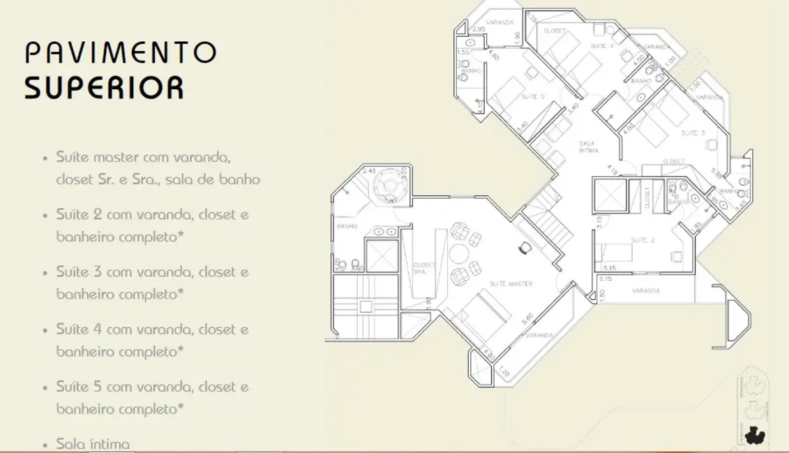 Foto 9 de Apartamento com 5 quartos à venda, 505m2 em Paraíso do Morumbi, São Paulo - SP