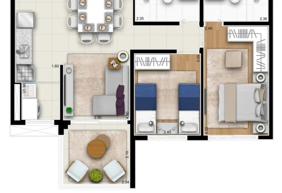 Foto 1 de Apartamento com 2 quartos à venda, 60m2 em Vila Leopoldina, São Paulo - SP