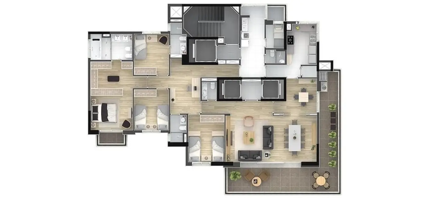 Apartamento com 4 quartos à venda, 227m2 em Jardim Paulista, São Paulo - SP - imagem 8 Foto 8 de Apartamento com 4 quartos à venda, 227m2 em Jardim Paulista, São Paulo - SP