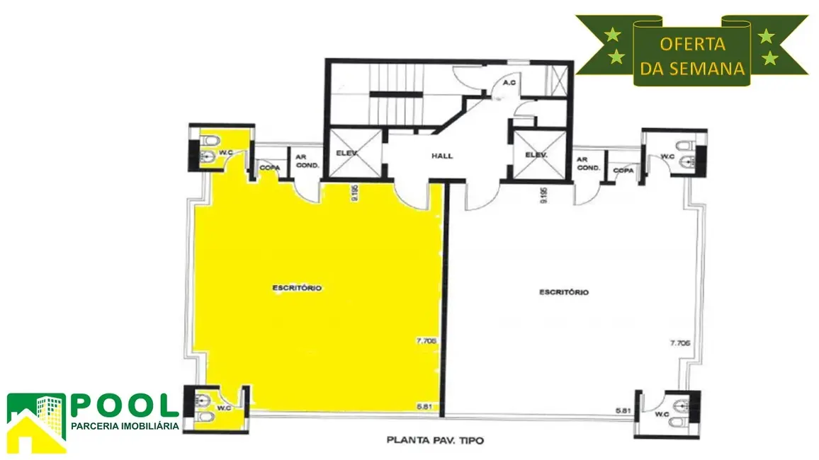 Foto 4 de Sala Comercial para alugar, 85m2 em Cidade Monções, São Paulo - SP