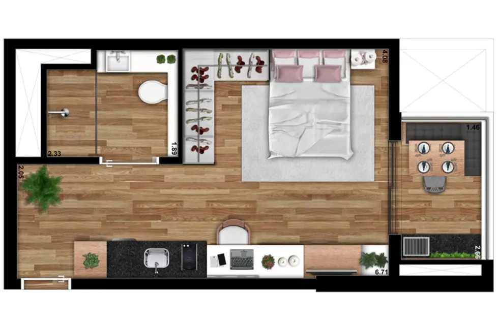 Foto 1 de Apartamento com 1 quarto à venda, 35m2 em Jardim das Acácias, São Paulo - SP