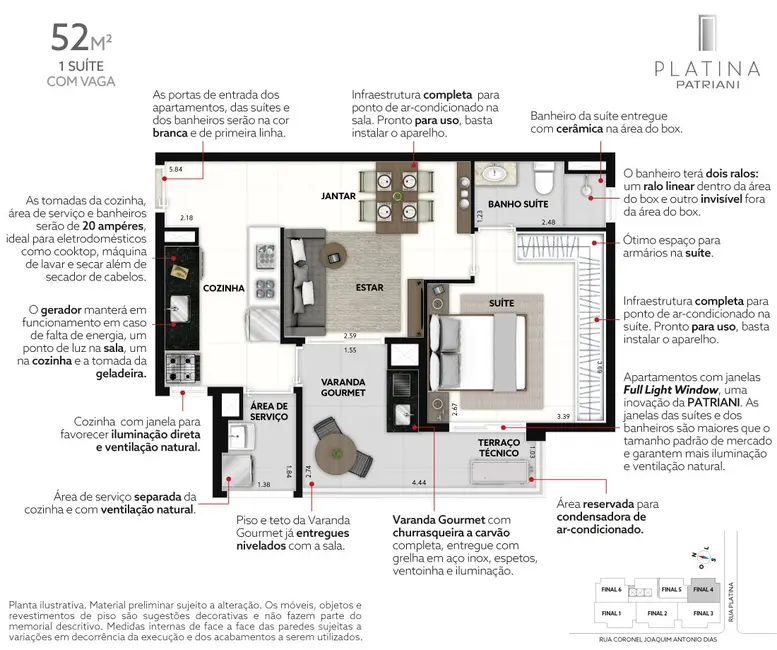 Apartamento com 1 quarto à venda, 52m2 em Tatuapé, São Paulo - SP - imagem 1 Foto 1 de Apartamento com 1 quarto à venda, 52m2 em Tatuapé, São Paulo - SP