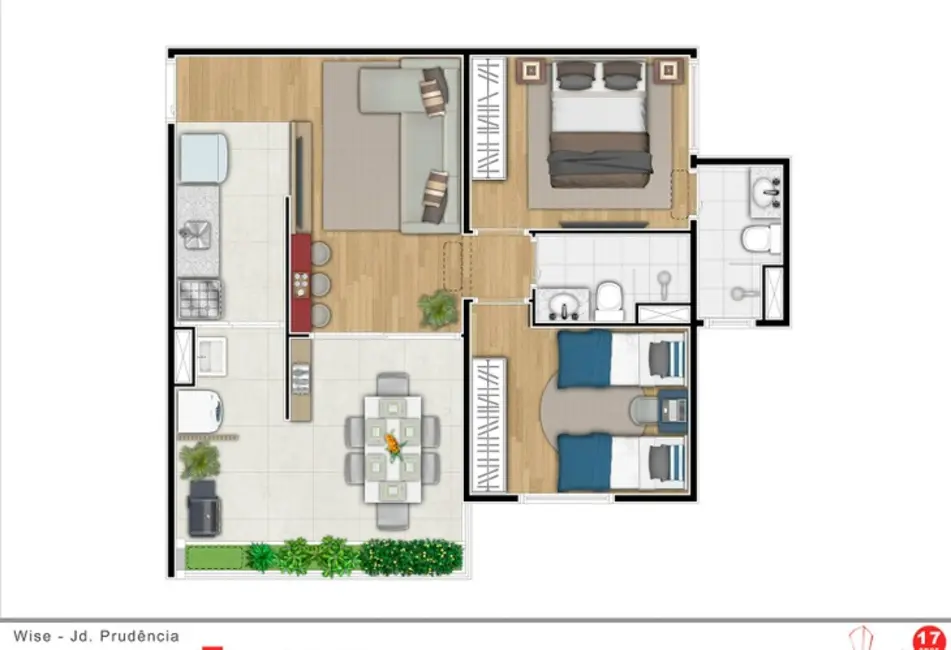 Foto 9 de Apartamento com 2 quartos à venda, 58m2 em Jardim Prudência, São Paulo - SP