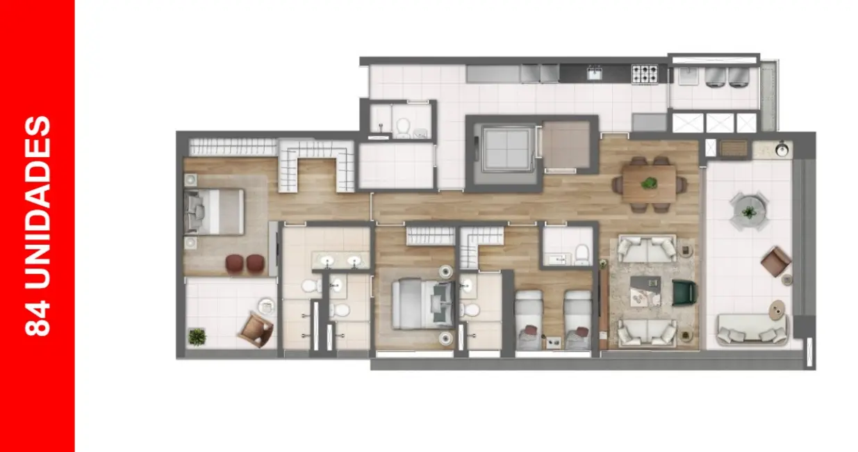 Foto 7 de Apartamento com 3 quartos à venda, 170m2 em Pinheiros, São Paulo - SP