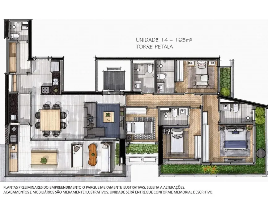 Foto 2 de Apartamento com 4 quartos à venda, 208m2 em Jardim das Acácias, São Paulo - SP