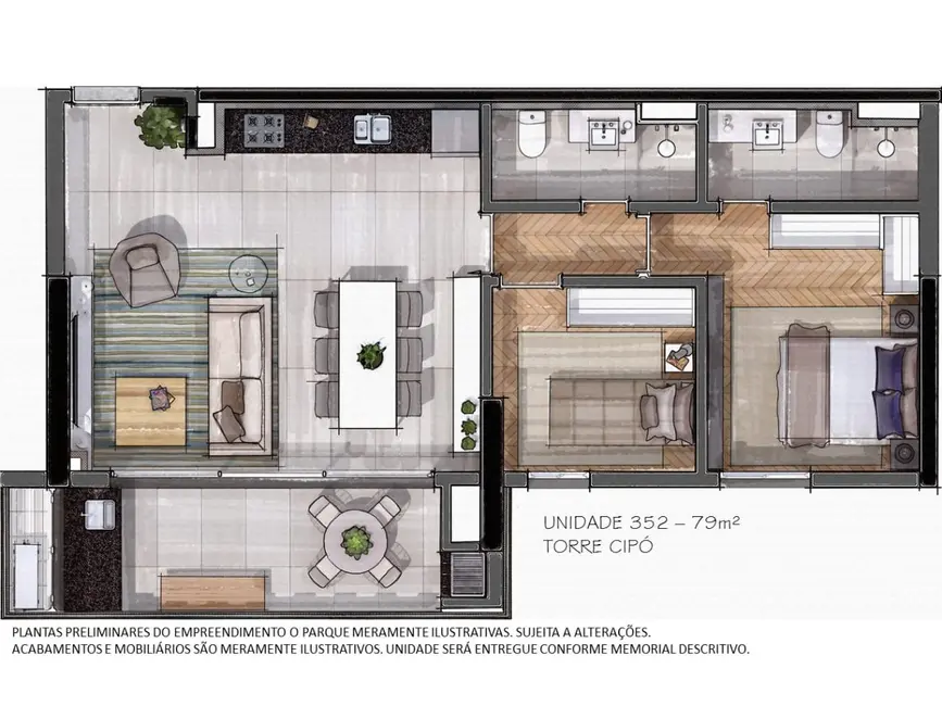 Foto 1 de Apartamento com 2 quartos à venda, 78m2 em Jardim das Acácias, São Paulo - SP