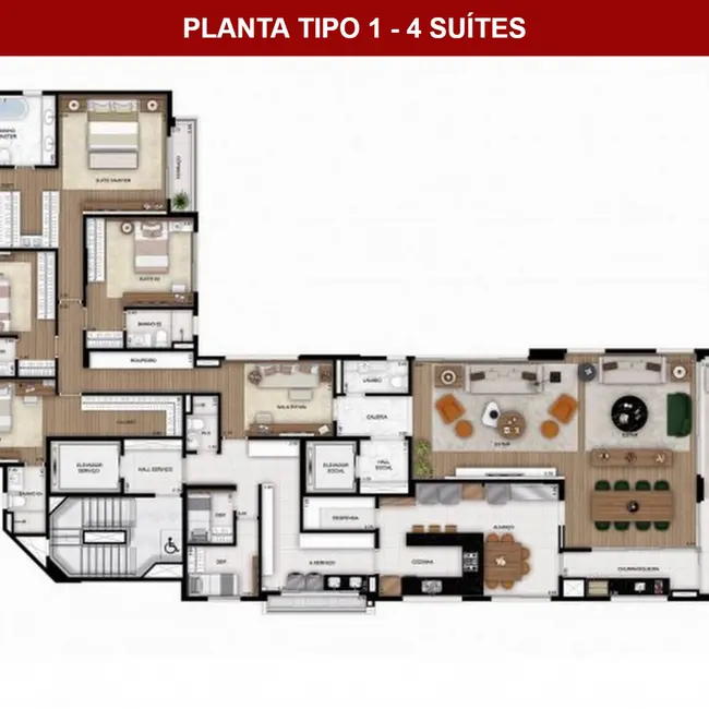 Foto 1 de Apartamento com 4 quartos à venda, 330m2 em Itaim Bibi, São Paulo - SP