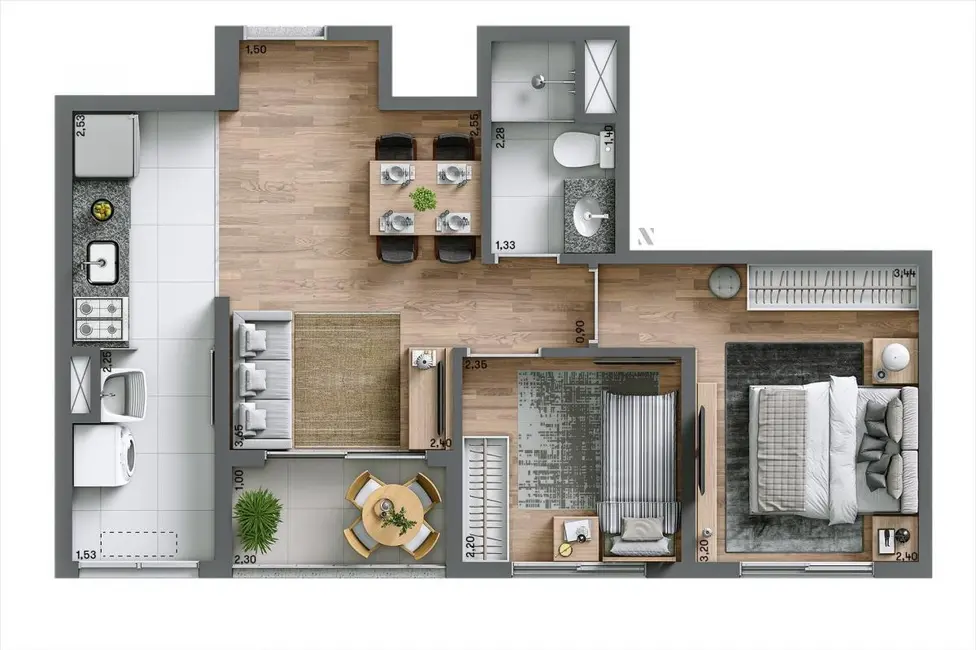 Apartamento com 2 quartos à venda, 46m2 em Vila Constança, São Paulo - SP - imagem 3 Foto 3 de Apartamento com 2 quartos à venda, 46m2 em Vila Constança, São Paulo - SP