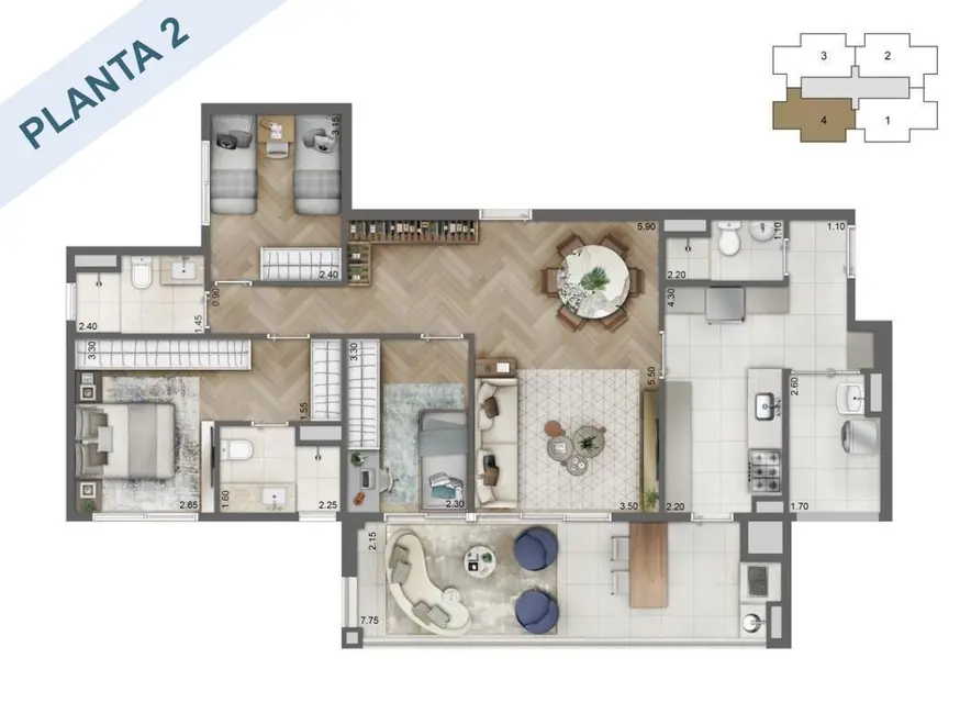 Foto 1 de Apartamento com 3 quartos à venda, 113m2 em Jardim Dom Bosco, São Paulo - SP